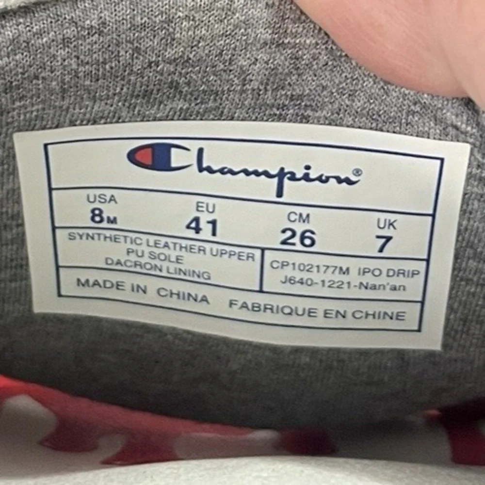 Champion IPO Drip Slides CP102177M Men's 8M Red White & Blue Athletic Sandals